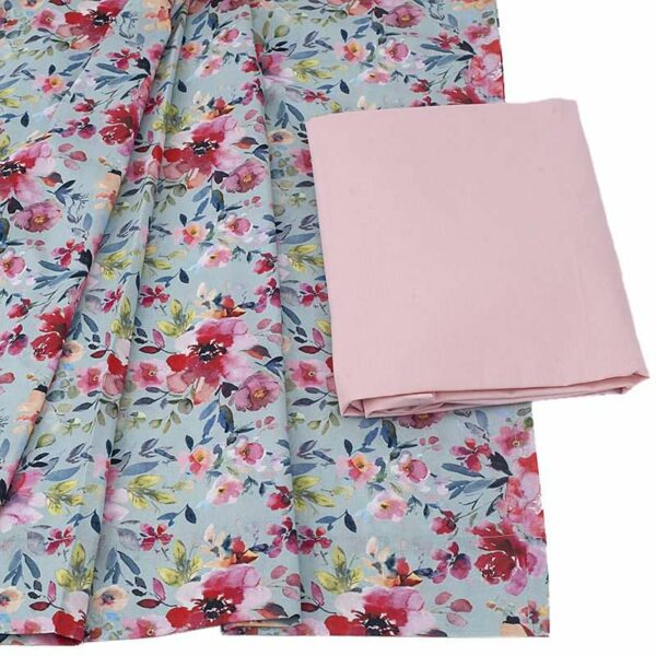 Σετ σεντόνια λίκνου 2 τεμ. Watercolour Flowers Μint.