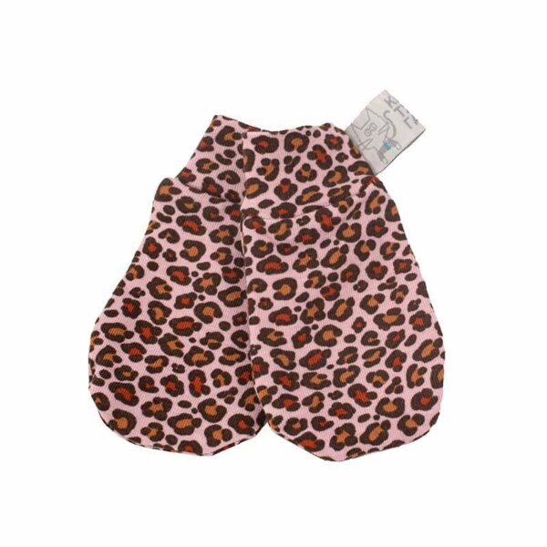 Γαντάκια βαμβακερά για νεογέννητο Animal Old Pink