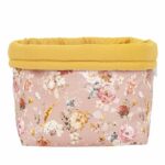 Καλάθι Αλλαξιέρας-Αποθήκευσης Golden Flowers | karfitsomenosgatos