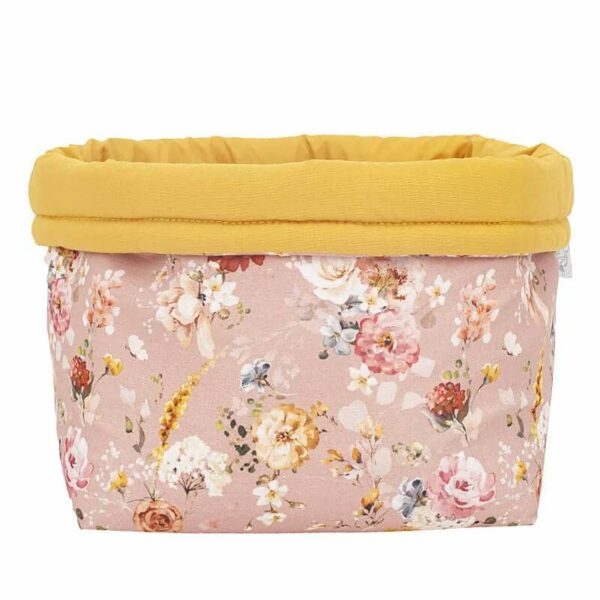 Καλάθι Αλλαξιέρας-Αποθήκευσης Golden Flowers | karfitsomenosgatos