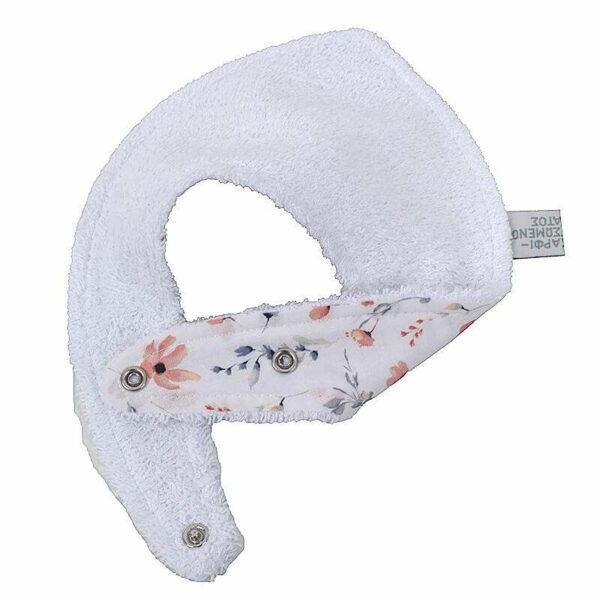 Βρεφική σαλιάρα μπαντάνα Salmon Daisy