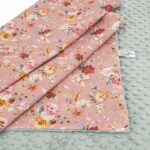 Βρεφική κουβέρτα βελουτέ Golden Flowers