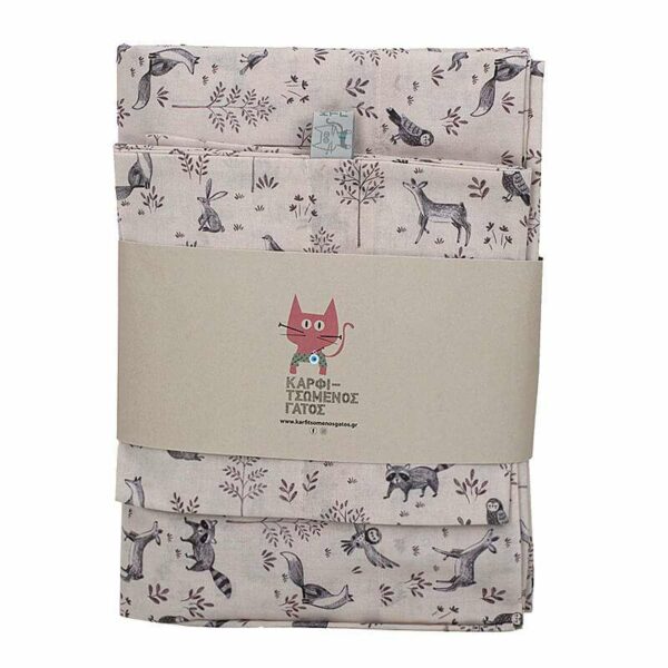 Σετ σεντόνια κούνιας Forest Animals