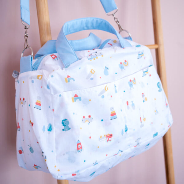 Υφασμάτινο Παιδικό Σακ Βουαγιάζ με Toys Boy print | Karfitsomenosgatos