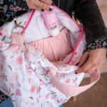 Υφασμάτινο Παιδικό Σακ Βουαγιάζ με Pretty Flowers print | Karfitsomenosgatos