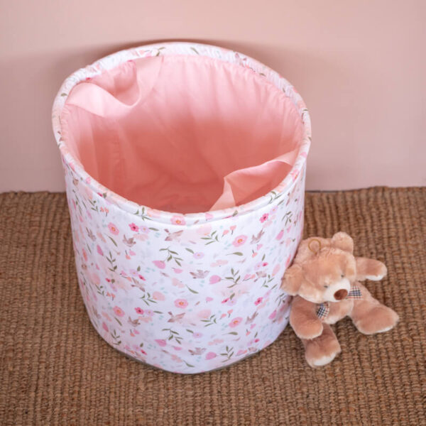 Υφασμάτινος σάκος αποθήκευσης παιχνιδιών με Pretty Flowers print | Karfitsomenosgatos