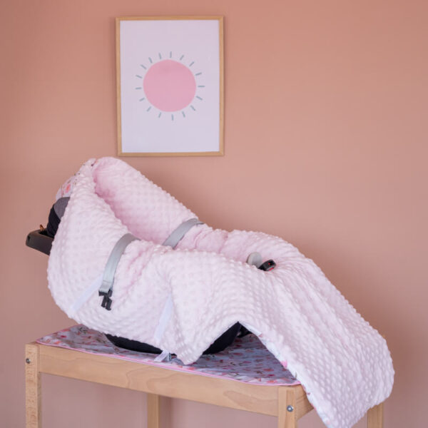 Κουβέρτα Car Seat με print Peonies | Karfitsomenosgatos