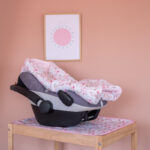 Κουβέρτα Car Seat με print Peonies | Karfitsomenosgatos