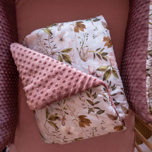 Βρεφικό βαμβακερό πάπλωμα με print Peonies | Karfitsomenosgatos