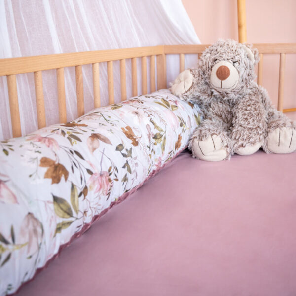 Βαμβακερό μαξιλάρι θηλασμού/εγκυμοσύνης με print Peonies | Karfitsomenosgatos