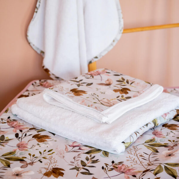 Σετ πετσέτες (2 τεμαχίων) από βαμβάκι Oeko-Tex με Peonies print | Karfitsomenosgatos