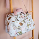 Υφασμάτινο Παιδικό Σακ Βουαγιάζ με Peonies print | Karfitsomenosgatos