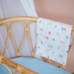 Σετ σεντόνια λίκνου 2 τεμαχίων από βαμβάκι Oeko-Tex με Toys Boy print | Karfitsomenosgatos