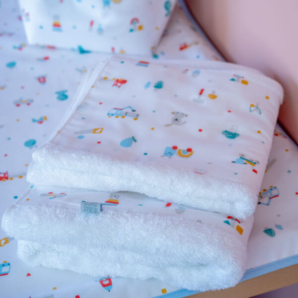 Σετ πετσέτες (2 τεμαχίων) από βαμβάκι Oeko-Tex με Toys Boy print | Karfitsomensogatos