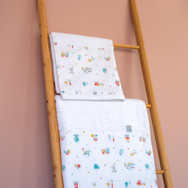 Σετ πετσέτες (2 τεμαχίων) από βαμβάκι Oeko-Tex με Toys Boy print | Karfitsomensogatos