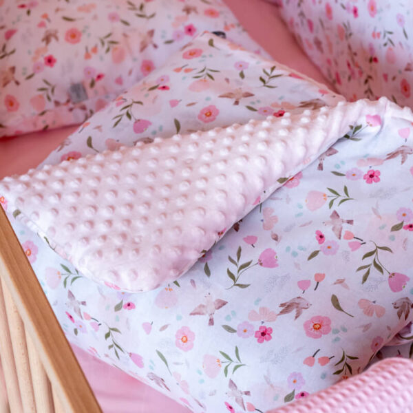 Βρεφικό βαμβακερό πάπλωμα με print Pretty Flowers | Karfitsomenosgatos