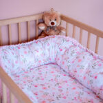 Βρεφική φωλίτσα από οργανικό βαμβάκι Oeko-Tex με print Pretty Flowers | Karfitsomenosgatos