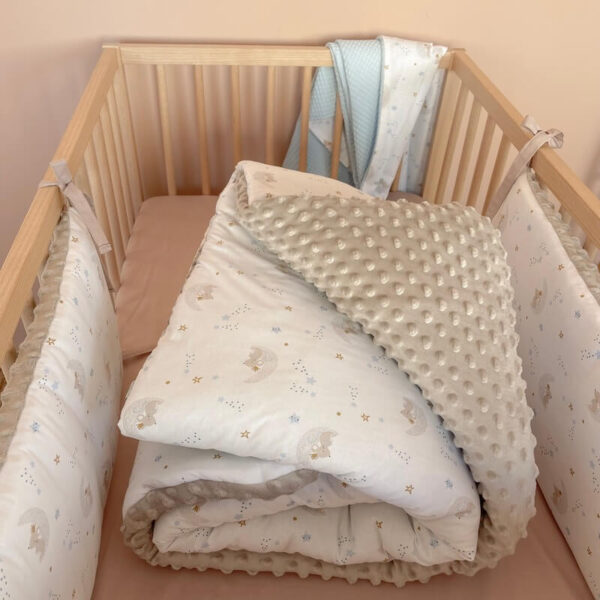 Βρεφικό βαμβακερό πάπλωμα με print To The Moon | Karfitsomenosgatos