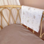 Σετ σεντόνια λίκνου 2 τεμαχίων από βαμβάκι Oeko-Tex με To The Moon print | Karfitsomenosgatos