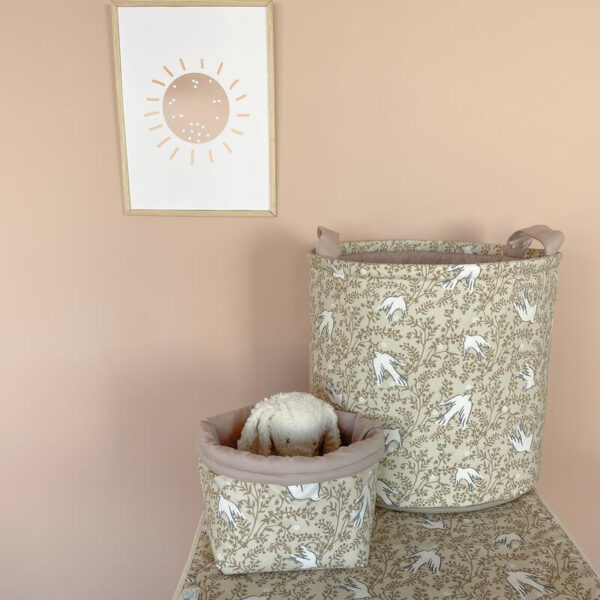 Υφασμάτινος σάκος αποθήκευσης παιχνιδιών με Swallow print | Karfitsomenosgatos