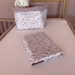 Υφασμάτινη θήκη βιβλιαρίου υγείας από βαμβάκι Oeko-Tex με Spring print