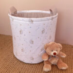 Υφασμάτινος σάκος αποθήκευσης παιχνιδιών με To The Moon print | Karfitsomenosgatos