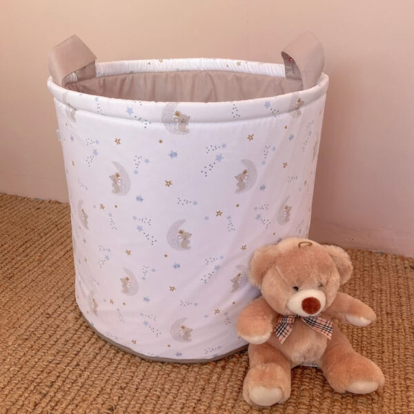 Υφασμάτινος σάκος αποθήκευσης παιχνιδιών με To The Moon print | Karfitsomenosgatos