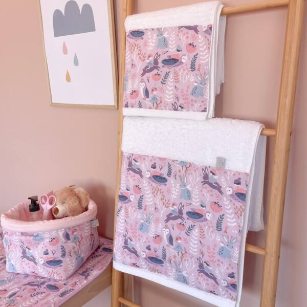 Σετ πετσέτες (2 τεμαχίων) από βαμβάκι Oeko-Tex με Owl Forest print | Karfitsomensogatos