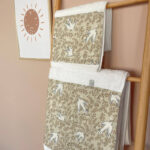 Σετ πετσέτες (2 τεμαχίων) από βαμβάκι Oeko-Tex με Swallow print | Karfitsomenosgatos