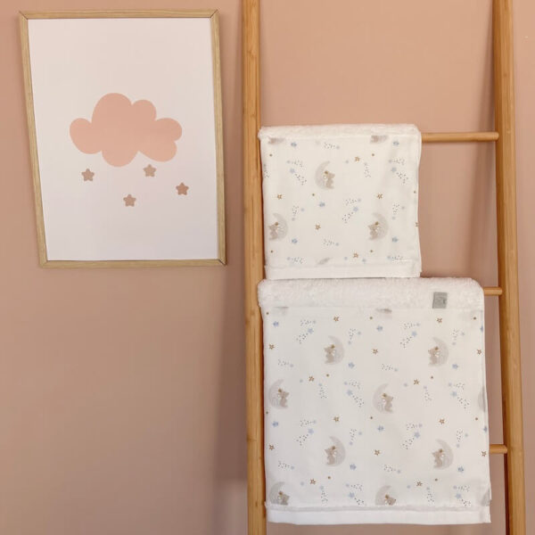 Σετ πετσέτες (2 τεμαχίων) από βαμβάκι Oeko-Tex με To The Moon print | Karfitsomenosgatos