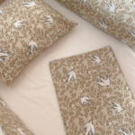 Σετ σεντόνια κούνιας 3 τεμαχίων από βαμβάκι Oeko-Tex με Swallow print | Karfitsomenosgatos