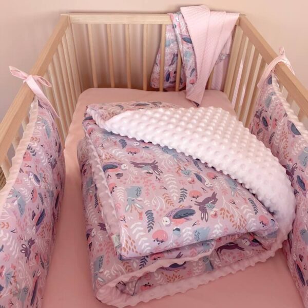 Βρεφικό βαμβακερό πάπλωμα με print Owl Forest | Karfitsomenosgatos