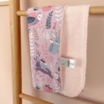 Βρεφικό πανάκι/πετσετάκι φροντίδας από βαμβάκι Oeko-Tex με Owl Forest print