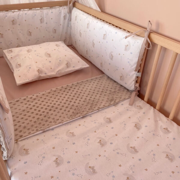 Βρεφική βελουτέ κουβέρτα από βαμβάκι Oeko-Tex με print To The Moon | Karfitsomenosgatos