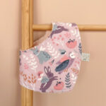 Βρεφική σαλιάρα από βαμβάκι Oeko-Tex με Owl Forest print | Karfitsomenosgatos