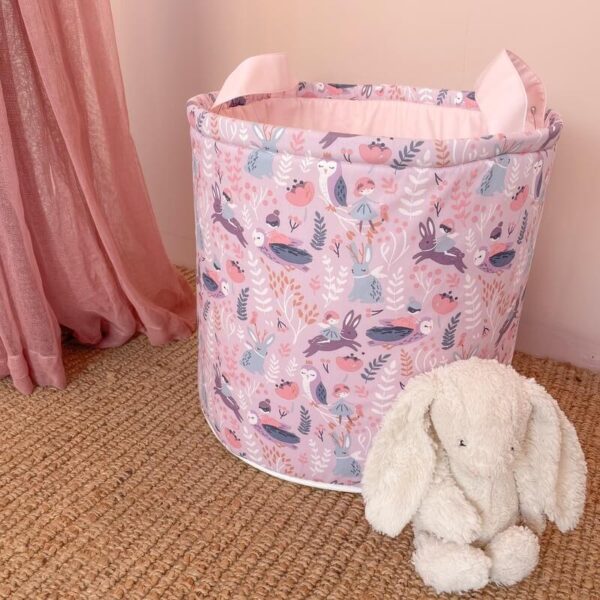 Υφασμάτινος σάκος αποθήκευσης παιχνιδιών με Owl Forest print | Karfitsomenosgatos