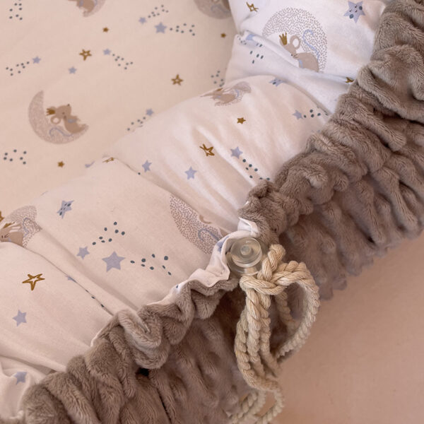 Βρεφική φωλίτσα από βαμβάκι Oeko-Tex με print To The Moon