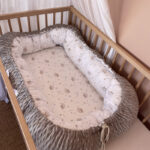 Βρεφική φωλίτσα από βαμβάκι Oeko-Tex με print To The Moon