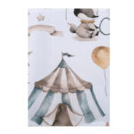 Υφασμάτινη θήκη βιβλιαρίου υγείας από βαμβάκι Oeko-Tex με Circus print | Karfitsomenosgatos