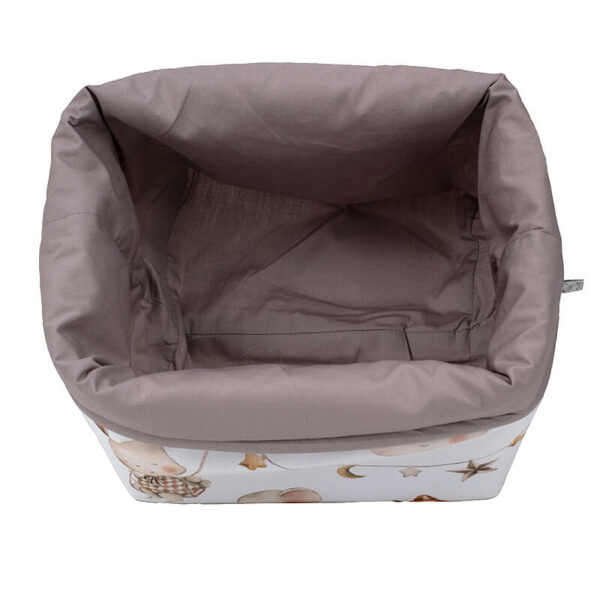 Υφασμάτινο καλάθι αποθήκευσης για την αλλαξιέρα από βαμβάκι Oeko-Tex με Circus print | Karfitsomenosgatos