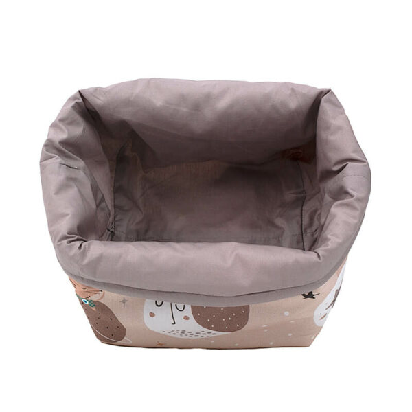 Υφασμάτινο καλάθι αποθήκευσης για την αλλαξιέρα από βαμβάκι Oeko-Tex με Sleeping Planets print | Karfitsomenosgatos