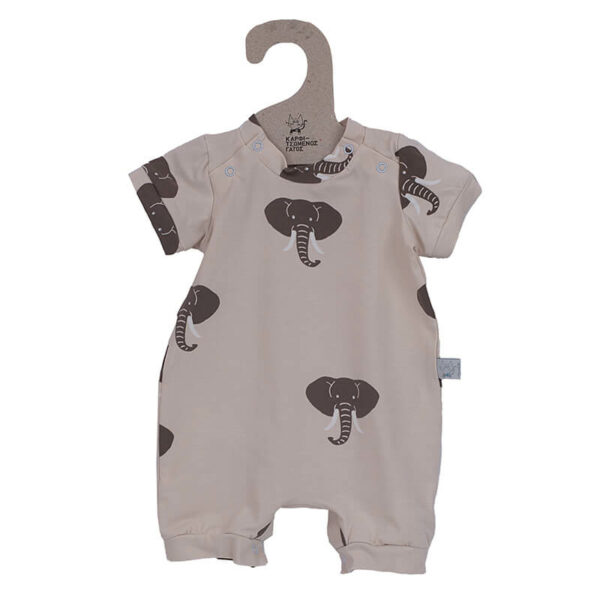 Βρεφικό φορμάκι από βαμβάκι Oeko-Tex με Elephant print | Karfitsomenosgatos