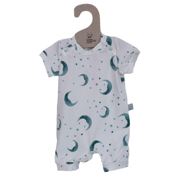 Βρεφικό φορμάκι από βαμβάκι Oeko-Tex με Moon and Stars print | Karfitsomenosgatos