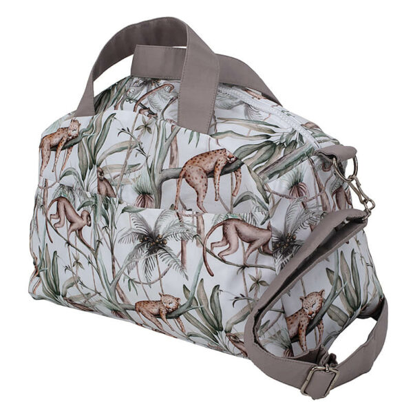 Υφασμάτινο Παιδικό Σακ Βουαγιάζ με Jungle Animals print | Karfitsomenosgatos