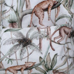 Υφασμάτινο Παιδικό Σακ Βουαγιάζ με Jungle Animals print | Karfitsomenosgatos