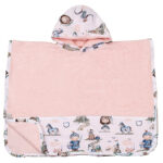 Παιδικό πόντσο θαλάσσης από βαμβάκι Oeko-Tex με Fairytale print | Karfitsomenosgatos