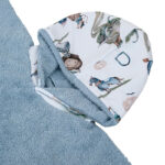 Παιδικό πόντσο θαλάσσης από βαμβάκι Oeko-Tex με Fairytale print | Karfitsomenosgatos