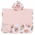 Παιδικό πόντσο θαλάσσης από οργανικό βαμβάκι Oeko-Tex με Pumpkins print | Karfitsomenosgatos