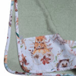 Παιδικό πόντσο θαλάσσης από οργανικό βαμβάκι Oeko-Tex με Pumpkins print | Karfitsomenosgatos