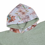 Παιδικό πόντσο θαλάσσης από οργανικό βαμβάκι Oeko-Tex με Pumpkins print | Karfitsomenosgatos